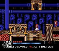 une photo d'Ã©cran de Kabuki - Quantum Fighter sur Nintendo Nes